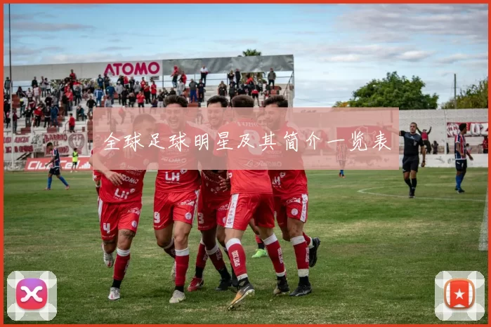 全球足球明星及其简介一览表